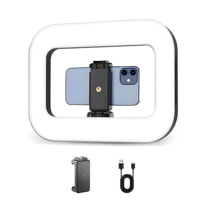 Illuminate Your Creativity: The Ultimate 2-in-1 Professional Circular Handheld Photography Fill Light with Rechargeable Battery & Adjustable Selfie Tripod