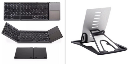 Wireless Foldable Bluetooth Keyboard Multi-Function Button