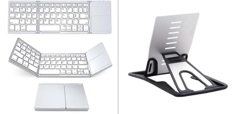 Wireless Foldable Bluetooth Keyboard Multi-Function Button