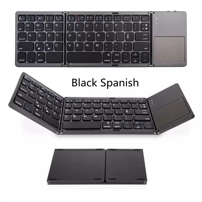 Wireless Foldable Bluetooth Keyboard Multi-Function Button
