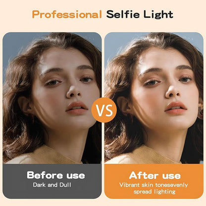 Illuminate Your Creativity: The Ultimate 2-in-1 Professional Circular Handheld Photography Fill Light with Rechargeable Battery & Adjustable Selfie Tripod