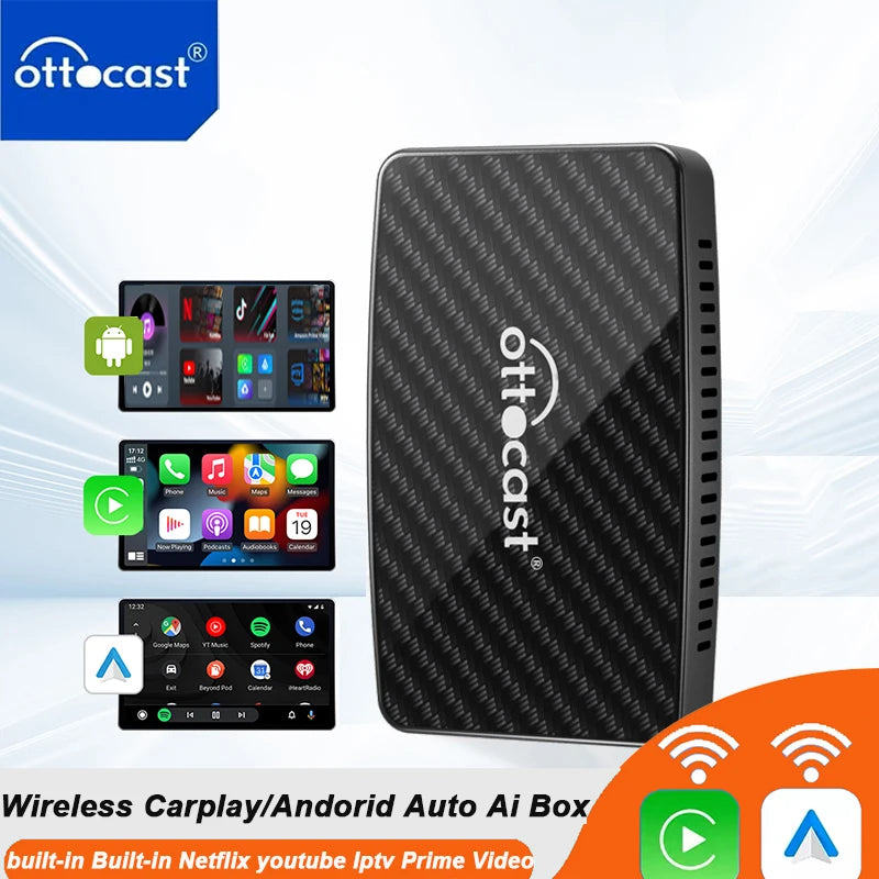 Transform Your Driving Experience with the Android AI Box Pro: Built-in YouTube, Netflix, TikTok, and IPTV for Seamless Wired to Wireless CarPlay