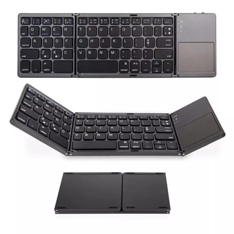 Wireless Foldable Bluetooth Keyboard Multi-Function Button