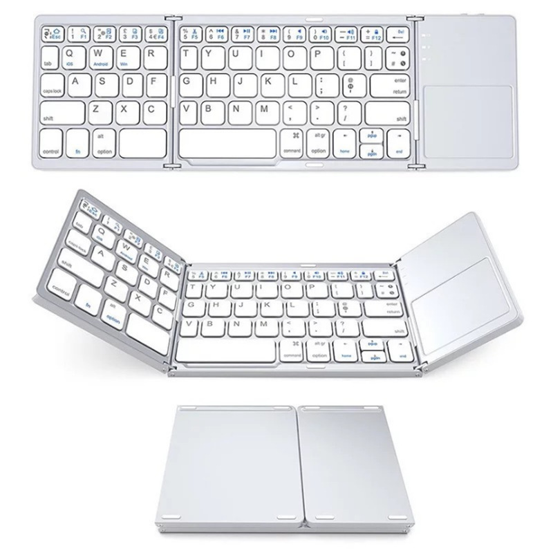 Wireless Foldable Bluetooth Keyboard Multi-Function Button