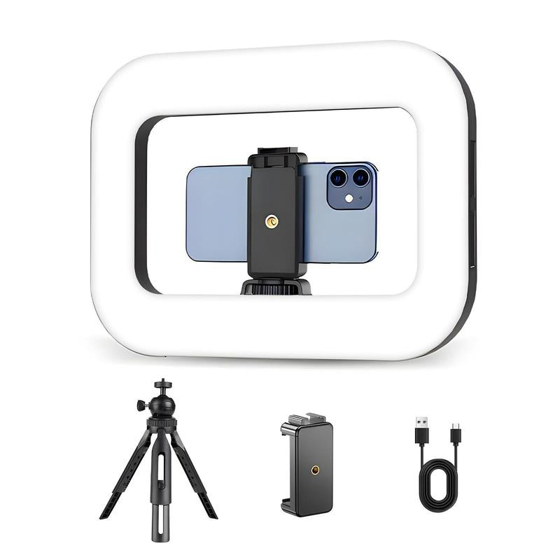 Illuminate Your Creativity: The Ultimate 2-in-1 Professional Circular Handheld Photography Fill Light with Rechargeable Battery & Adjustable Selfie Tripod