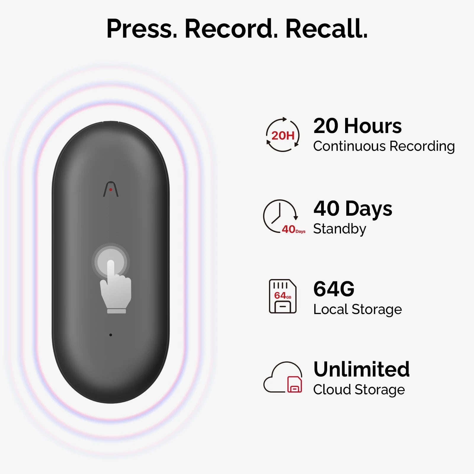 PLAUD NotePin AI Voice Recorder