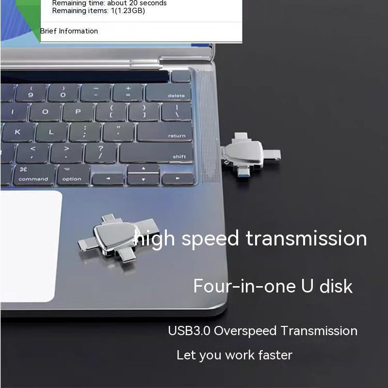 Revolutionize Your Storage with the 4-in-1 High-Speed USB OTG Memory Photo Stick for All Devices - Effortless Data Transfer at Your Fingertips!